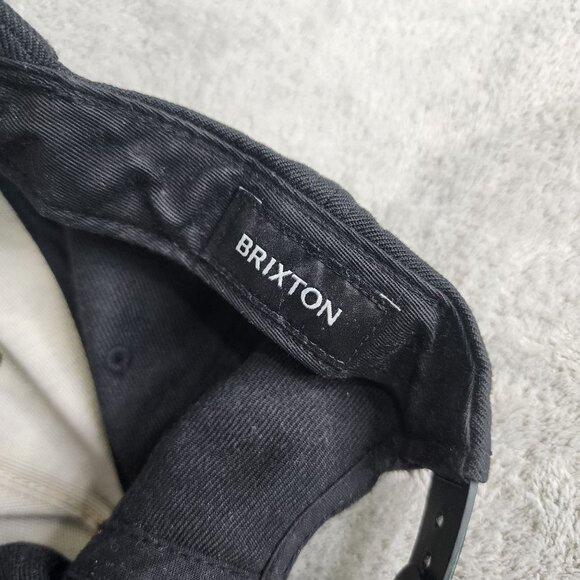 Black Brixton Mfg Co. Snapback Hat Adjustable Fit - Picture 8 of 10